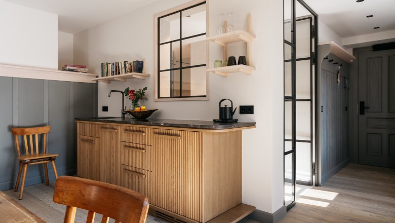 Room with kitchen Refugium, © Gregor Hofbauer Room with kitchen Refugium, © Gregor Hofbauer