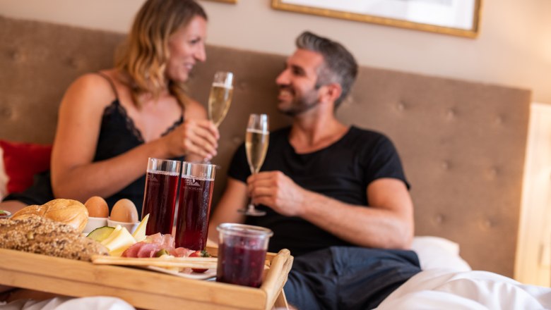 Das Schloss an der Eisenstraße - Frühstück im Bett, © Dominik Stixenberger Das Schloss an der Eisenstraße - Frühstück im Bett, © Dominik Stixenberger