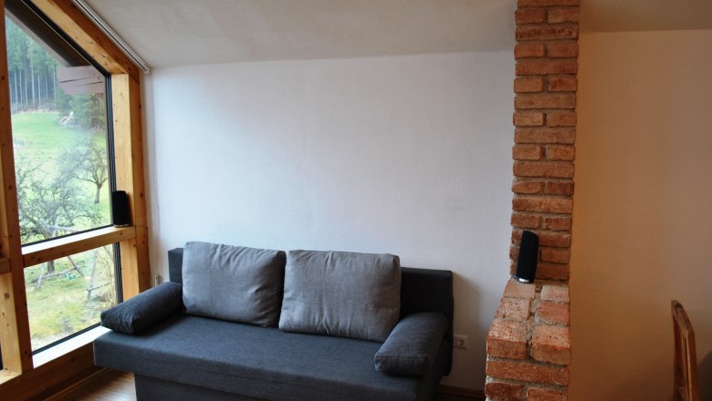 Sofa in der Wohnküche, © Patrick Leitner Sofa in der Wohnküche, © Patrick Leitner