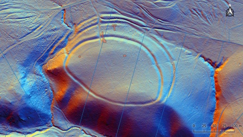 Frühbronzezeitliche Befestigungsanlage, geschützt von mehreren Wällen und Gräben, © Alexandra Krenn Leeb Frühbronzezeitliche Befestigungsanlage, geschützt von mehreren Wällen und Gräben, © Alexandra Krenn Leeb