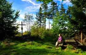 Rast am Gipfel Dunkelstein, © Region Dunkelsteinerwald Rast am Gipfel Dunkelstein, © Region Dunkelsteinerwald