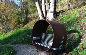 Hörsessel in Waidhofen an der Ybbs, © Eisenstraße Niederösterreich Hörsessel in Waidhofen an der Ybbs, © Eisenstraße Niederösterreich