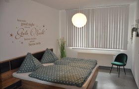 Schlafzimmer Apartment Auszeit, © Krippl Schlafzimmer Apartment Auszeit, © Krippl