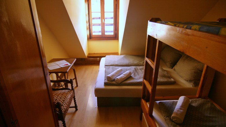 Zimmer in der Rafting-Pension Black Sheeps Adventures, © David Gregorik Zimmer in der Rafting-Pension Black Sheeps Adventures, © David Gregorik