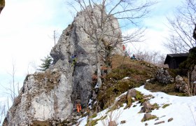 Klettern auf der TVN-Spitze, © Franz Beer Klettern auf der TVN-Spitze, © Franz Beer