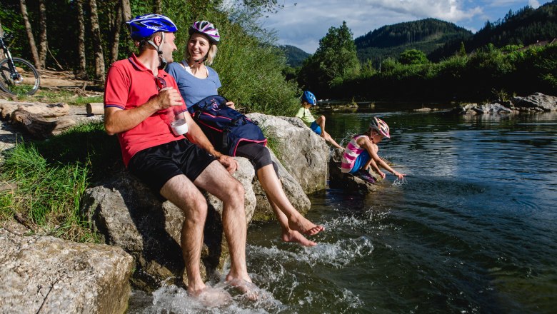 Pause am Ybbstalradweg, © schwarz-koenig.at Pause am Ybbstalradweg, © schwarz-koenig.at