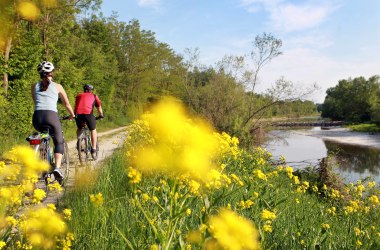 Cycling along Traisen river, © weinfranz.at Cycling along Traisen river, © weinfranz.at