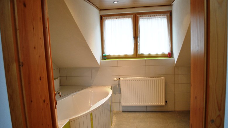 Badezimmer der Ferienwohnung Leitner, © Patrick Leitner Badezimmer der Ferienwohnung Leitner, © Patrick Leitner