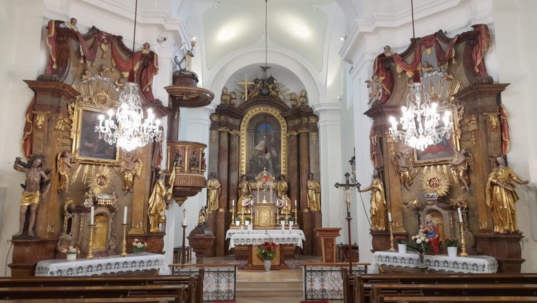 Altarraum St. Anna, © Pfarre Blindenmarkt Altarraum St. Anna, © Pfarre Blindenmarkt