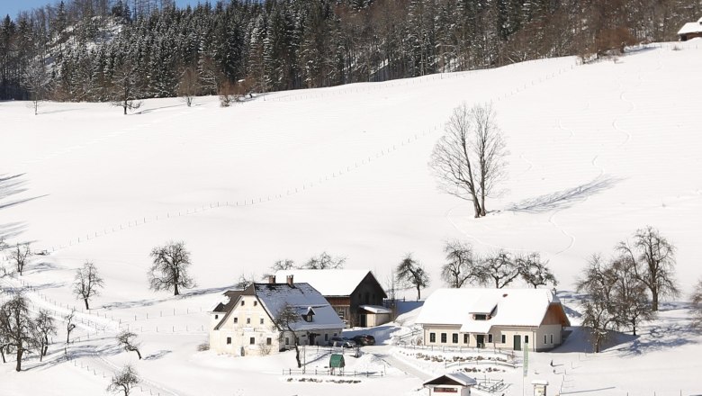 Almgasthaus Rehberg in winter, © d.schwarz-koenig Almgasthaus Rehberg in winter, © d.schwarz-koenig