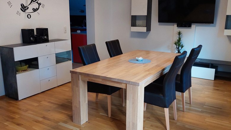 Essbereich Ferienwohnung Panoramablick, © Fürst Essbereich Ferienwohnung Panoramablick, © Fürst