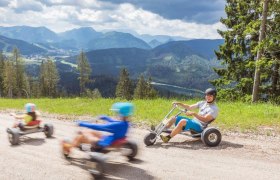 Spaß mit den Mountaincarts, © Bergbahnen Mitterbach, Fred Lindmoser Spaß mit den Mountaincarts, © Bergbahnen Mitterbach, Fred Lindmoser