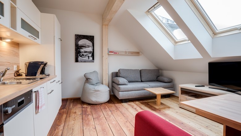 Konrad House 2-person apartment top floor, © Konradhaus Entwicklungs GmbH Konrad House 2-person apartment top floor, © Konradhaus Entwicklungs GmbH