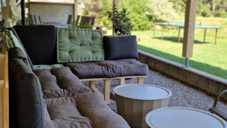 Sitting area in the garden, © Ferienhaus Kräuterhäusl Sitting area in the garden, © Ferienhaus Kräuterhäusl