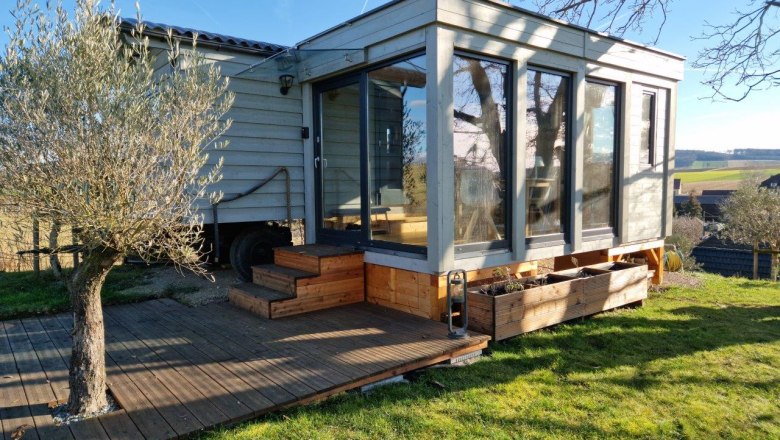 Tiny House LUISE, © www.olivenhof.at Tiny House LUISE, © www.olivenhof.at