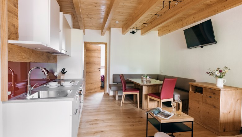 Ferienwohnung "Die Rote", © Biobauernhof Orth, Foto: Martin Erd Ferienwohnung "Die Rote", © Biobauernhof Orth, Foto: Martin Erd