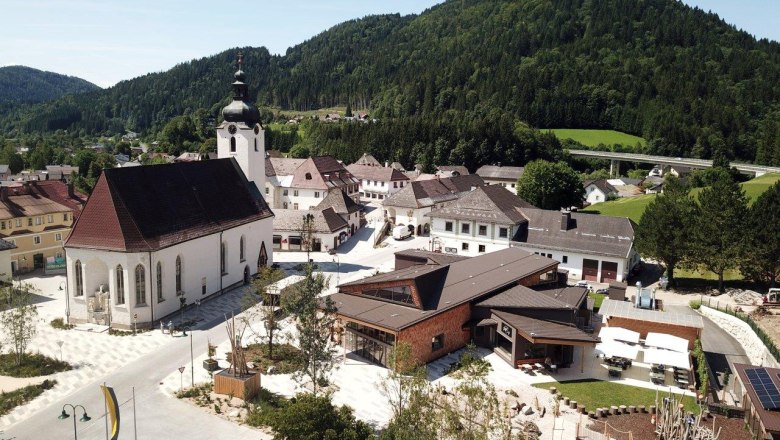 Begegnungszone Zentrum Lunz am See, © Alois Graf Begegnungszone Zentrum Lunz am See, © Alois Graf