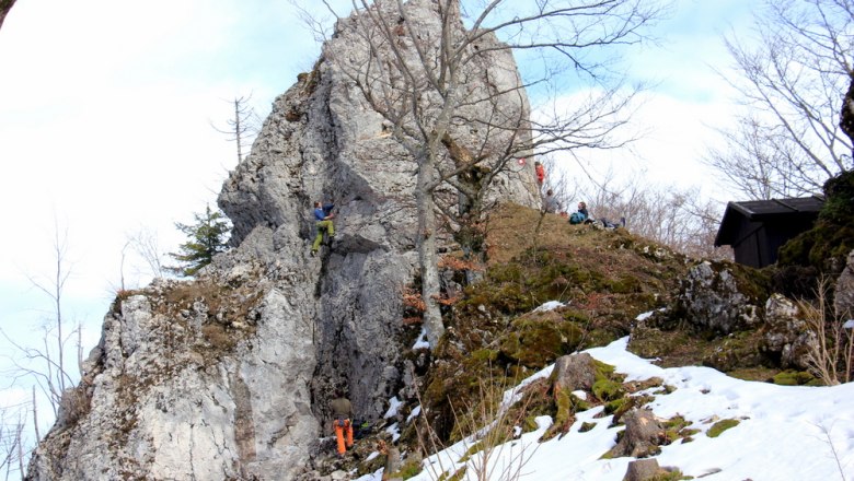 Klettern auf der TVN-Spitze, © Franz Beer Klettern auf der TVN-Spitze, © Franz Beer