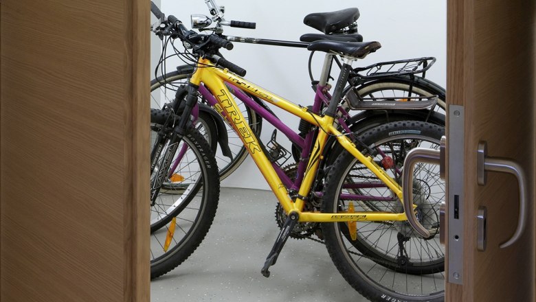 Abstellraum für Räder, © Bischofreiter Abstellraum für Räder, © Bischofreiter