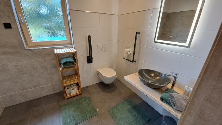 Badezimmer Erdgeschoss, © Oberschindlberg Badezimmer Erdgeschoss, © Oberschindlberg