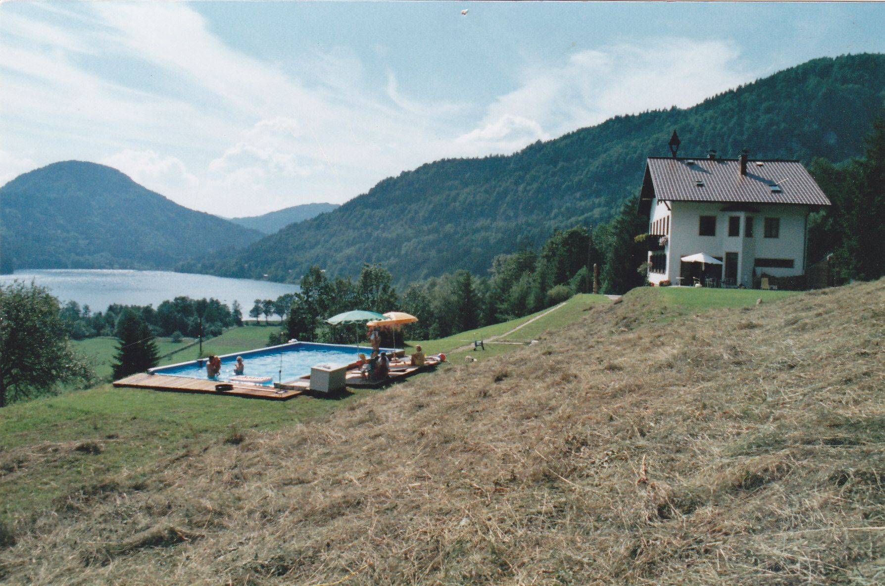 Haus Schlossleiten mit Pool und Bergblick