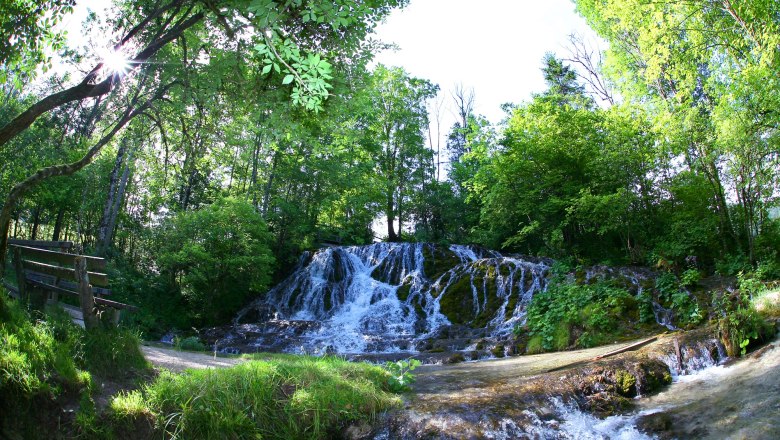 Large veil waterfall, © Marktgemeinde Hohenberg