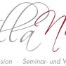 Logo der Villa Nova mit Schriftzug und Beschreibung als Frühstückspension und Seminarhaus.