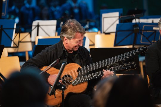 Peter Havlicek beim Abendkonzert mit dem Musikverein Hohenberg, &copy; Diana Bachler