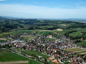 Luftaufnahme Hofstetten, © Gemeinde Hofstetten-Grünau