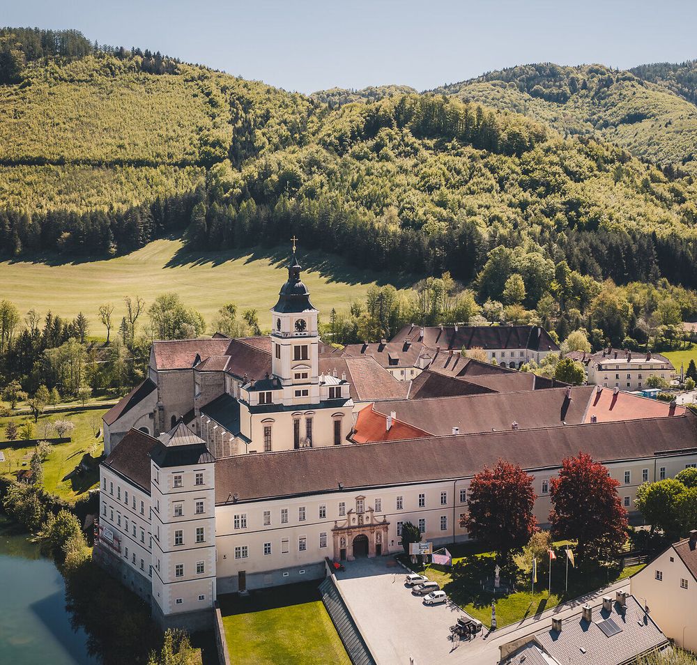 Luftaufnahme Stift Lilienfeld.