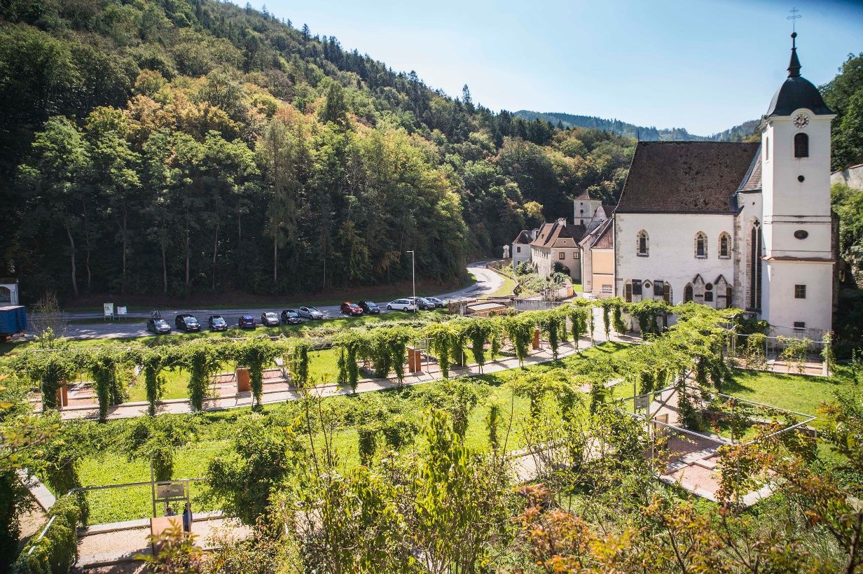 Kartause Aggsbach mit Garten