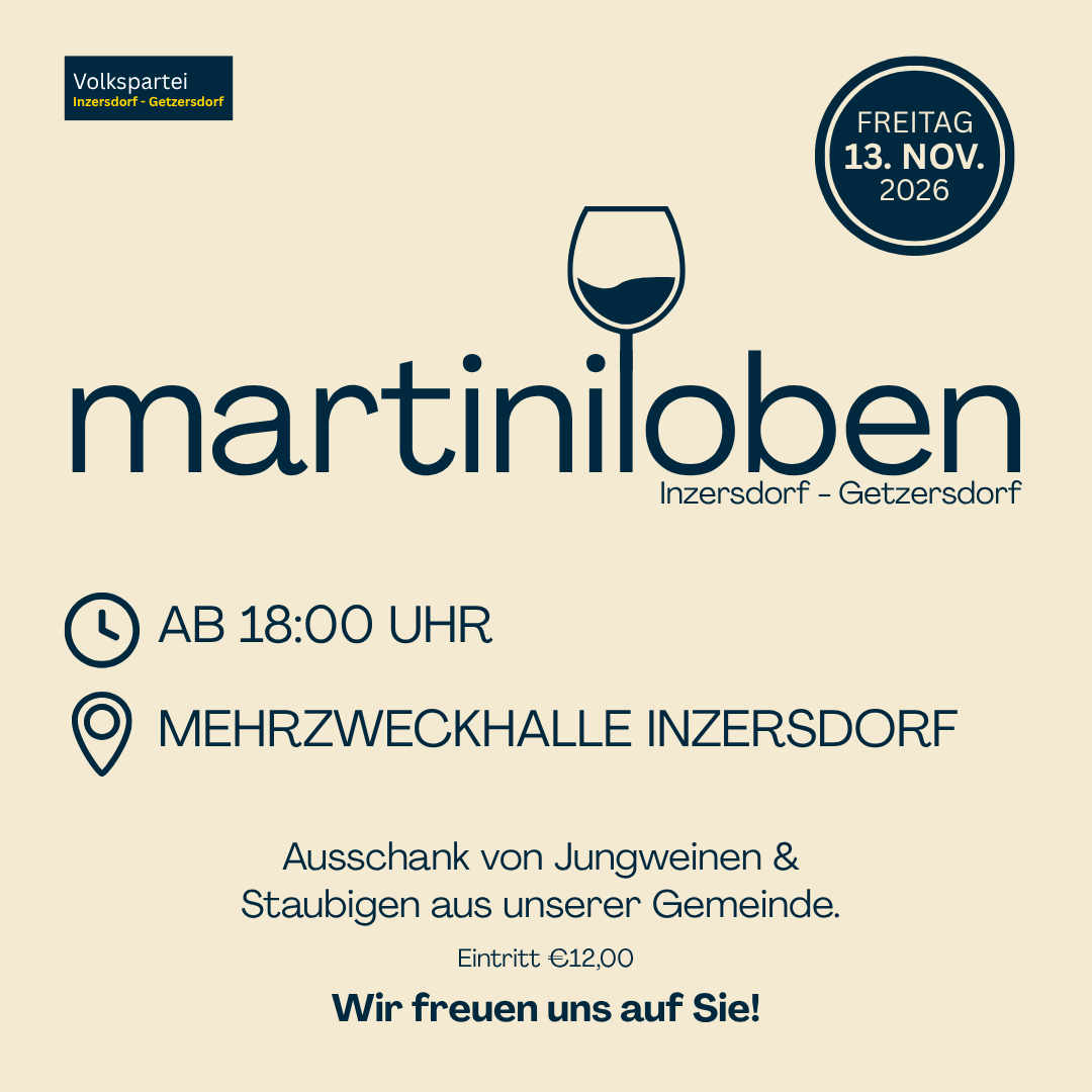 Martiniloben der Volkspartei InzGetz 13Nov26