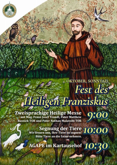 Franziskusmesse mit Tiersegnung, Kartause Gaming