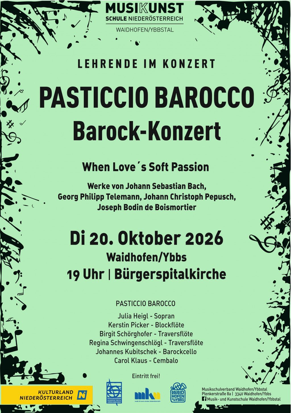 Lehrende im Konzert - Pasticcio Barocco