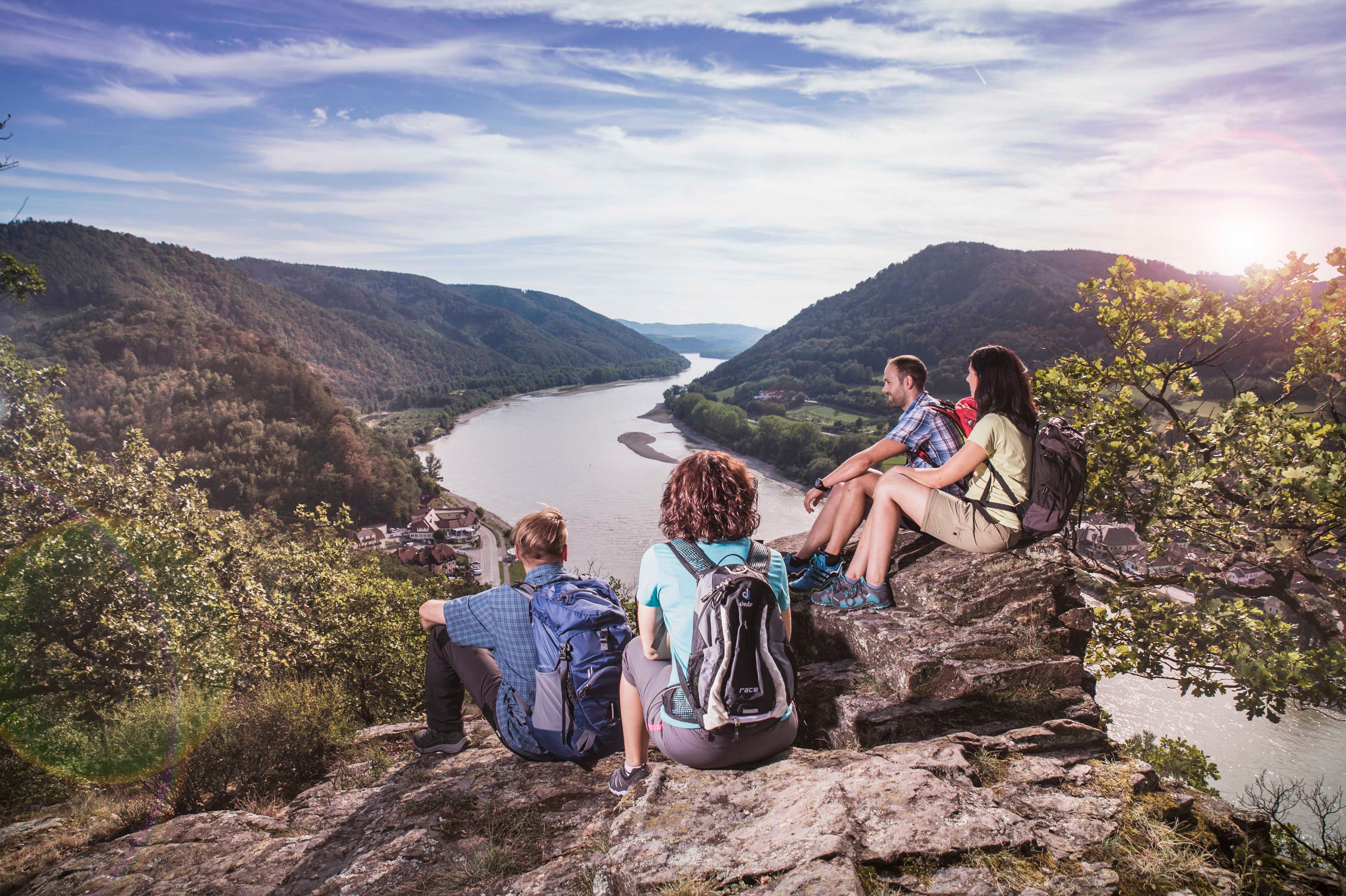 Wandern am Luftberg bei Aggsbach Dorf