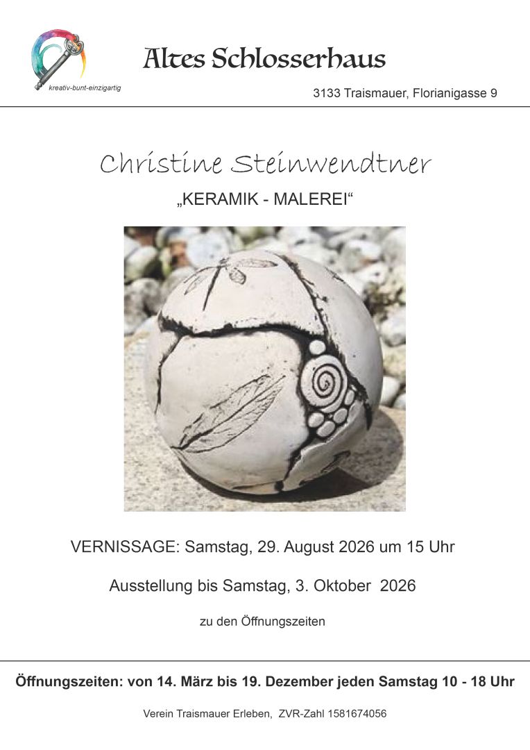 Plakat Ausstellung Christine Steinwendtner