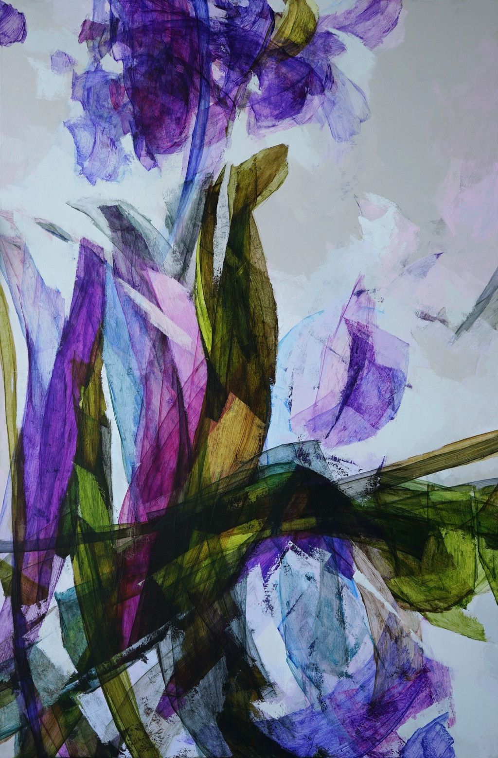 "Pflanzliches" 150 x 100 cm Acryl auf Leinwand 2026