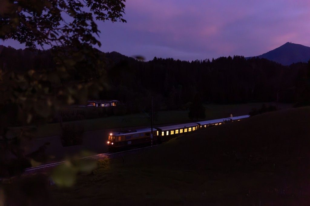 Mariazellerbahn bei Nacht