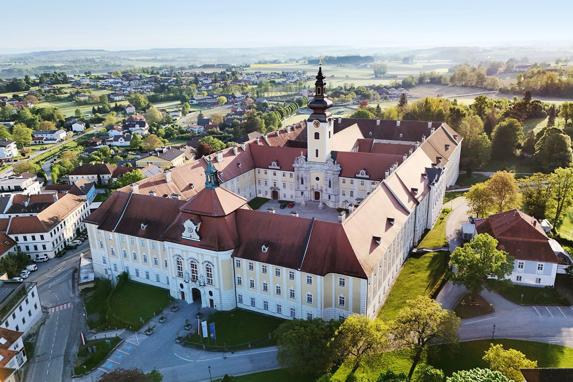 Luftaufnahme Stift Seitenstetten.