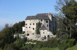Die majestätische Burg Plankenstein thront stolz über der malerischen Landschaft des Melker Alpenvorlands. Umgeben von üppigem Grün und sanften Hügeln, lädt dieser historische Ort dazu ein, in die faszinierende Geschichte einzutauchen und die atemberaubenden Ausblicke zu genießen.