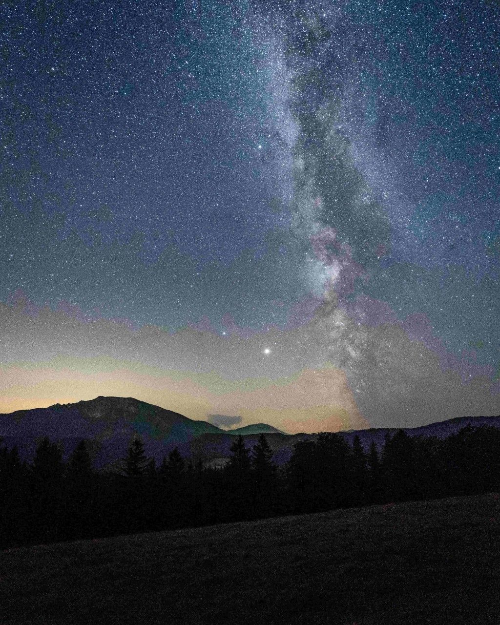 Nachthimmel im Naturpark Ötscher-Tormäuer