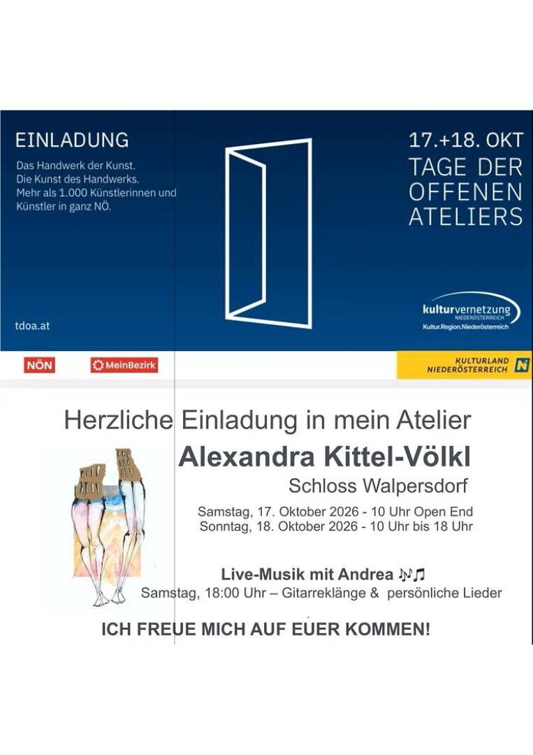 Tage d offenen Ateliers 2026 - Salon Bildschön - Programminfo