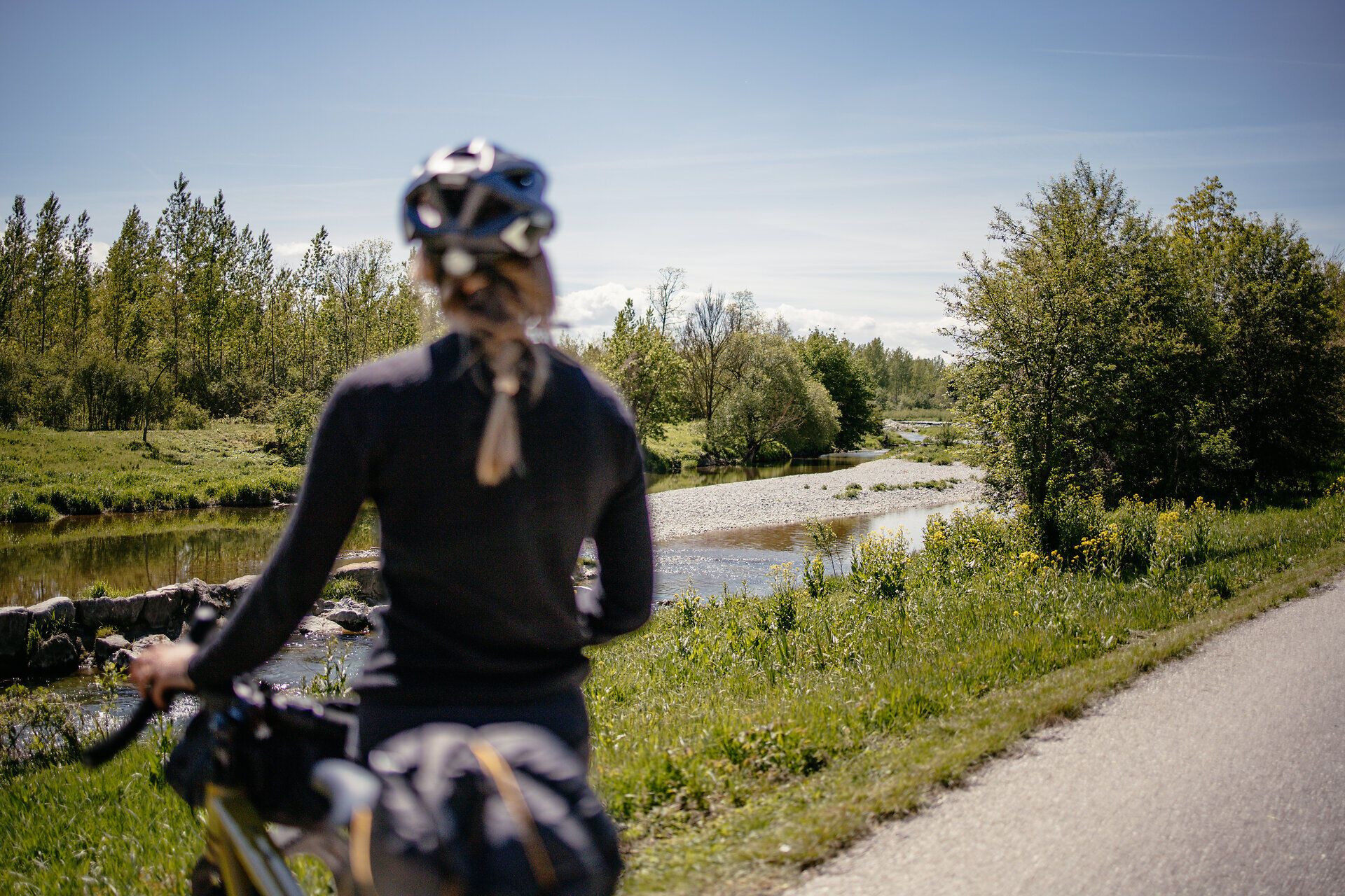 Traisental-Radweg, Radeln, Rad fahren, etwa fünf Kilometer vor St. Pölten, Mostviertel