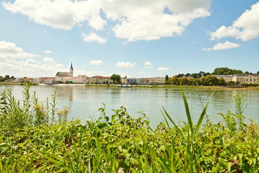 Blick Richtung Ybbs von Persenbeug aus