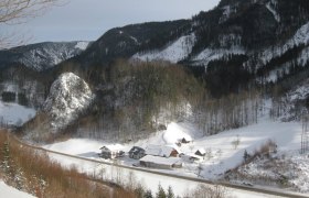 Winter Hausansicht von oben, &copy; Barbara Schaupp