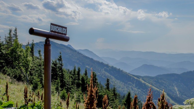 Durchblick durchs Panoramafernrohr, &copy; Ludwig Fahrnberger