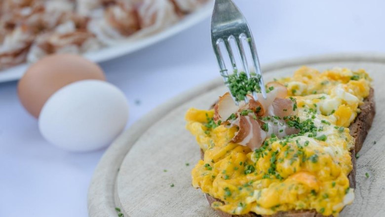 Schmackhaftes Eierspeisbrot bei Familie Gatterer, © schwarz-koenig.at