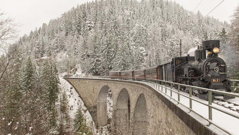 Mit dem Dampfzug durch die Winterlandschaft, &copy; NOEVOG / Gregory