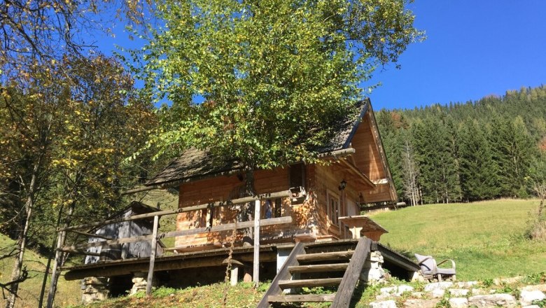 Holzknechthuette_Ansicht-Herbst, © Johannes Hoyos