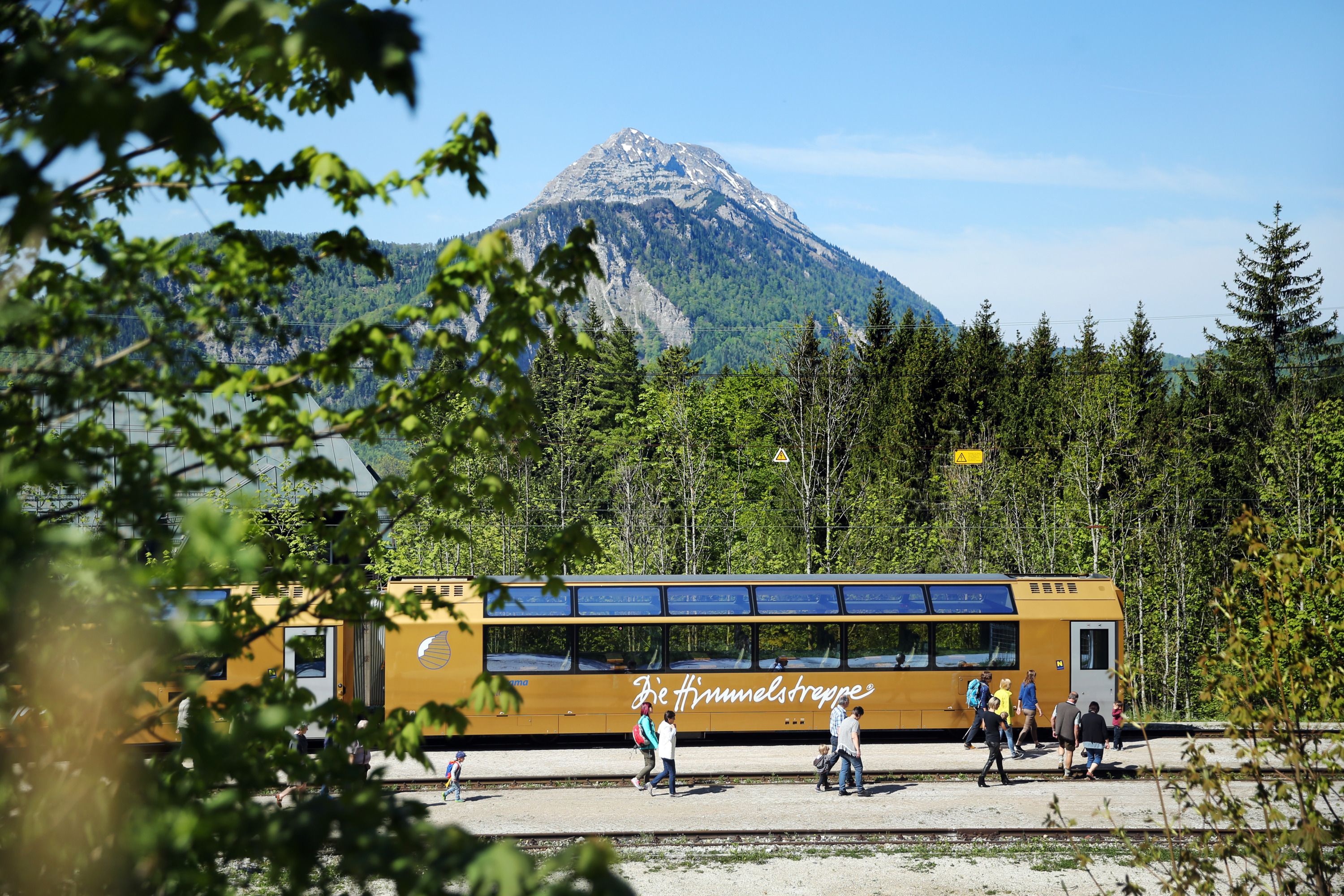 In der Mariazellerbahn das Bergpanorama genießen